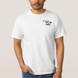 Custom Name - Disc Golfer -  Purple  Yellow T-Shirt