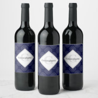 Custom Name Ditsy Winter Snow Angels Snowmen Dots