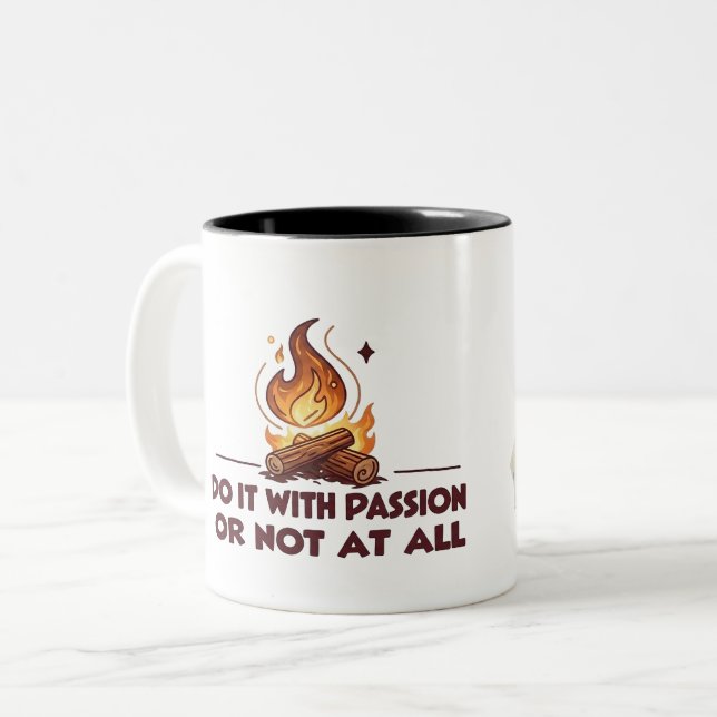 Custom Name Do It With Passion Motivation Mug (Front Left)