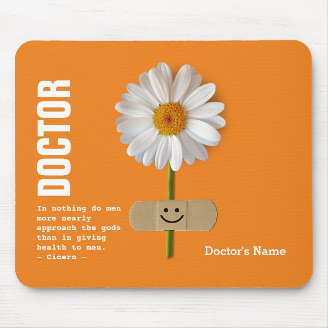 Custom Name Doctor Appreciation Gift Mouse Pad (Front)