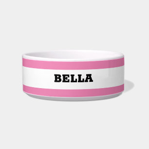 Custom Name Dog Cat Minimalist Personalised Food Bowl