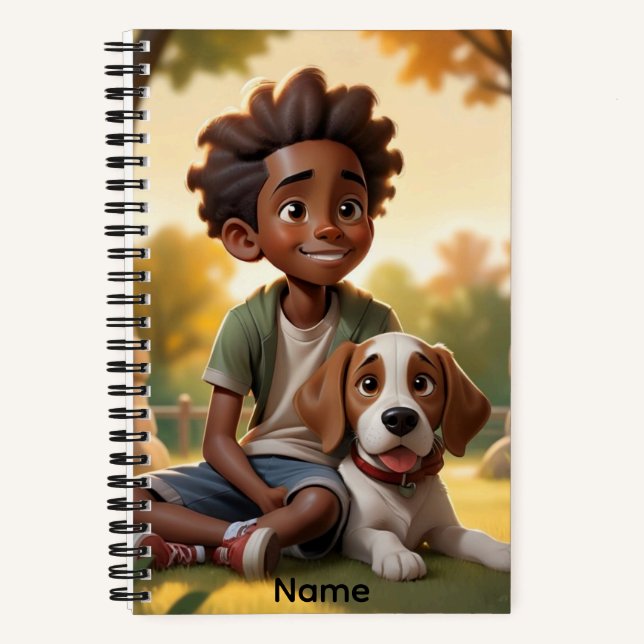 Custom Name Dog Pal  Notebook (Front)