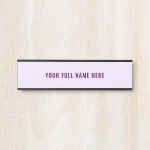 Custom Name Door Sign Choose Colours and Font