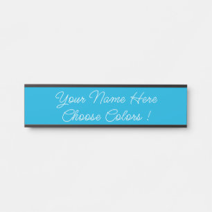 Custom Name Door Sign Example Your Colour and Font
