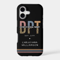 Custom Name DPT Doctor of Physical Therapy Cheetah