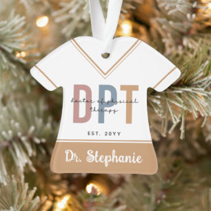 Custom Name DPT Doctor of Physical Therapy Ornament