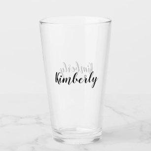 Custom Name Drinking Glass