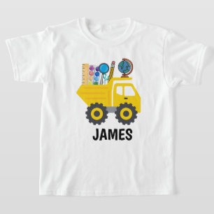 Custom Name Dump Truck T-Shirt, Truck Graphic T-Shirt