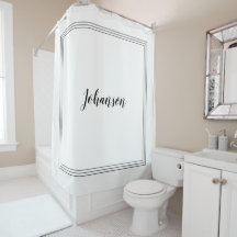 Custom Name Elegant Black & White