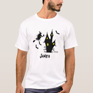 Custom Name Elegant Retro Halloween T-Shirt