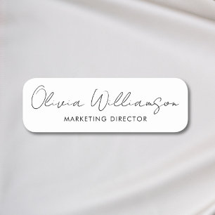 Custom Name Elegant Script Modern Personalised Tag