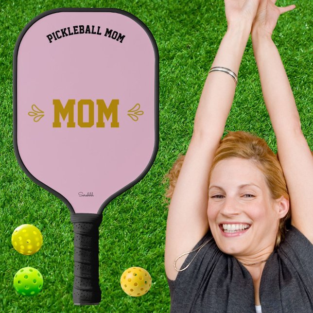 Custom Name Elegant Sports Pink Design  Pickleball Paddle (Creator Uploaded)