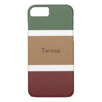 Custom Name Fall Striped Pattern