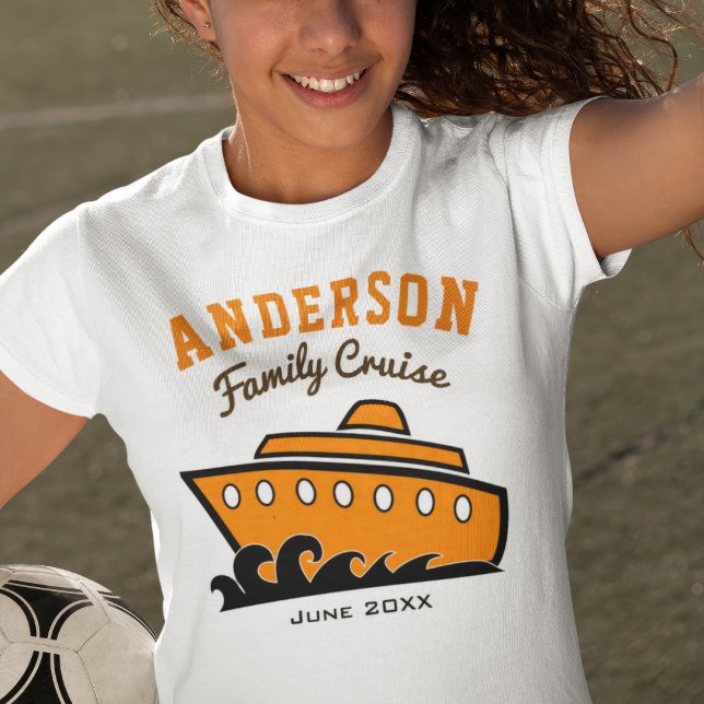 Custom Name Family Cruise Vacation T-Shirt (Creator Uploaded)