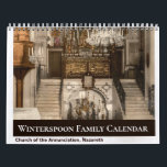 Custom Name Family Holy Land Bible  Calendar<br><div class="desc">Vintage full-color photographs of holy sites in the Holy Land that were captured by travelers to the region in the 19th Century. Each calendar page features a site sacred to Christians and part of the journey in the Holy Land.</div>