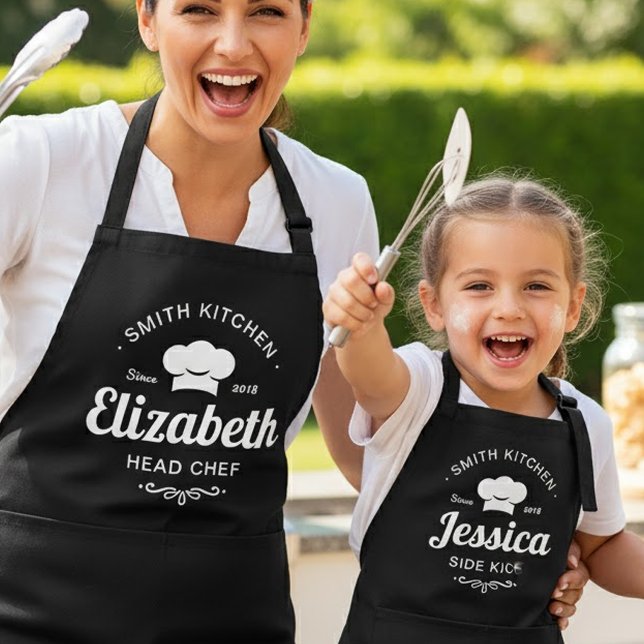 Custom Name Family Kitchen Head Chef Apron (Creator Uploaded)