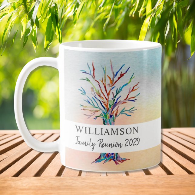 Custom Name Family Tree Family Reunion Coffee Mug (Creator Uploaded)