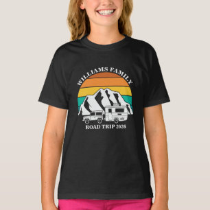 custom name family vacation mountain Road Trip T-Shirt