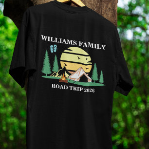 custom name family vacation mountain Road Trip T-Shirt