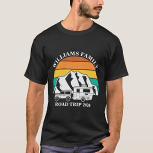 custom name family vacation mountain Road Trip T-Shirt
