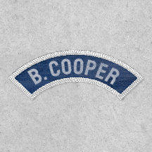 Custom Name Faux Blue Denim Top Rocker