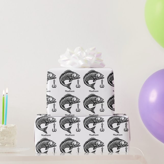 Custom Name Fish Wrapping Paper (Party Gifts)