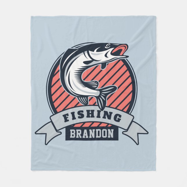 Custom name Fisher fleece blankets (Front)