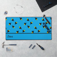 Custom name fishes pattern on blue