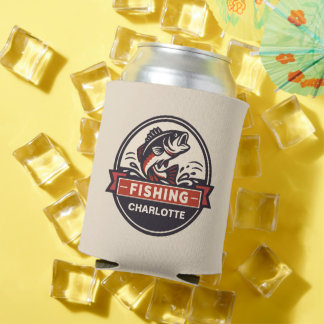 Custom Name Fishing Can Cooler