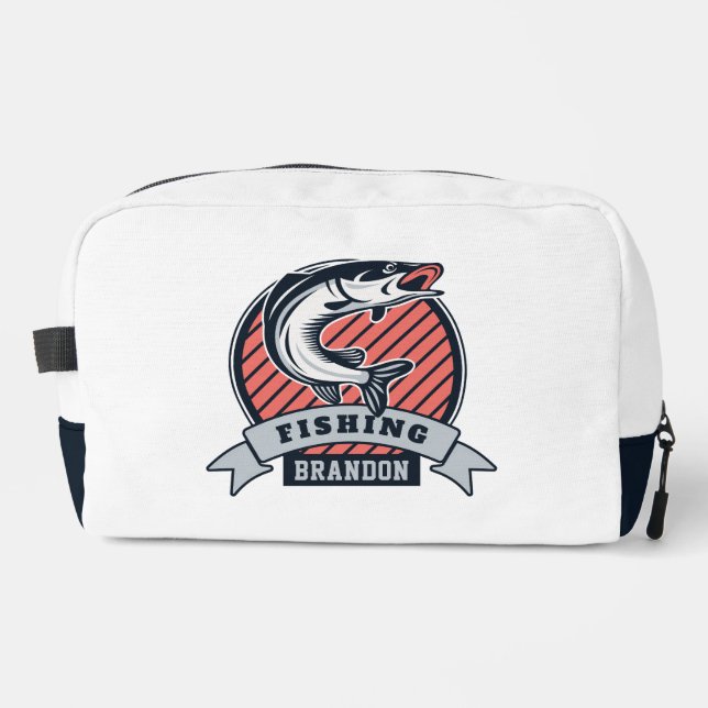 Custom Name FISHING Dopp Kit (Front)