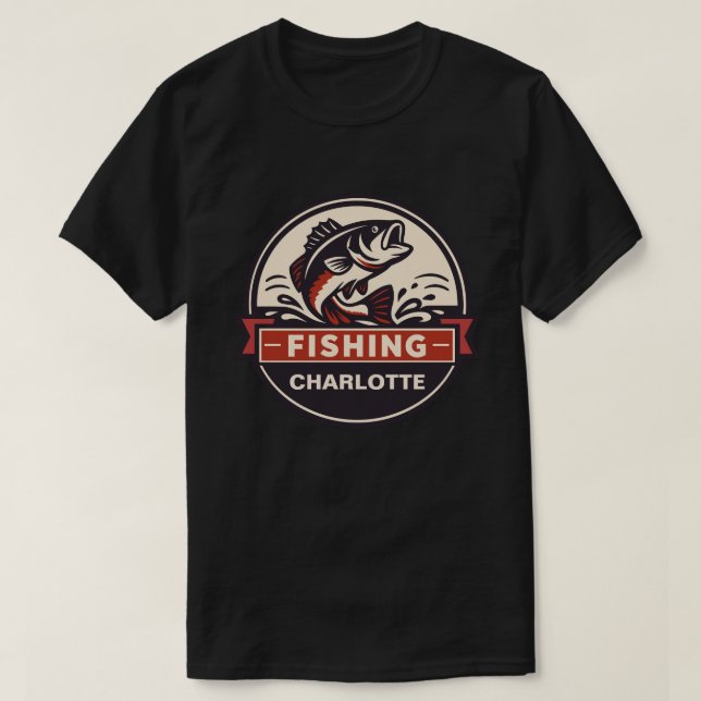 Custom Name Fishing T-Shirt (Design Front)