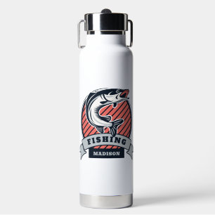 Custom name Fishing Water Bottle