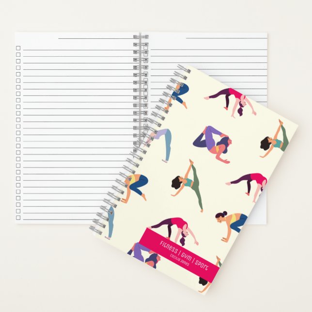 Custom name fitness gym sport trackers journal (Inside)