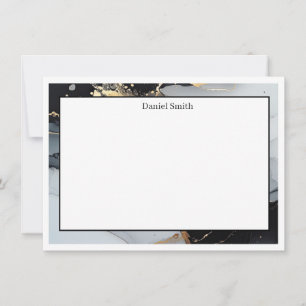 Custom Name Flat Note Card