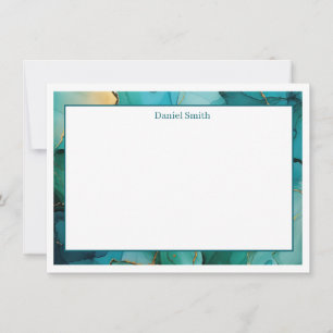 Custom Name Flat Note Card