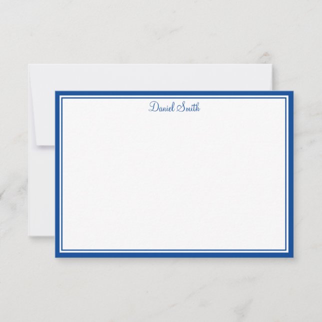 Custom Name Flat Note Card (Front)
