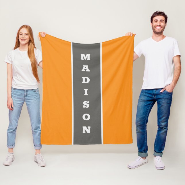 Custom name fleece blanket (In Situ)