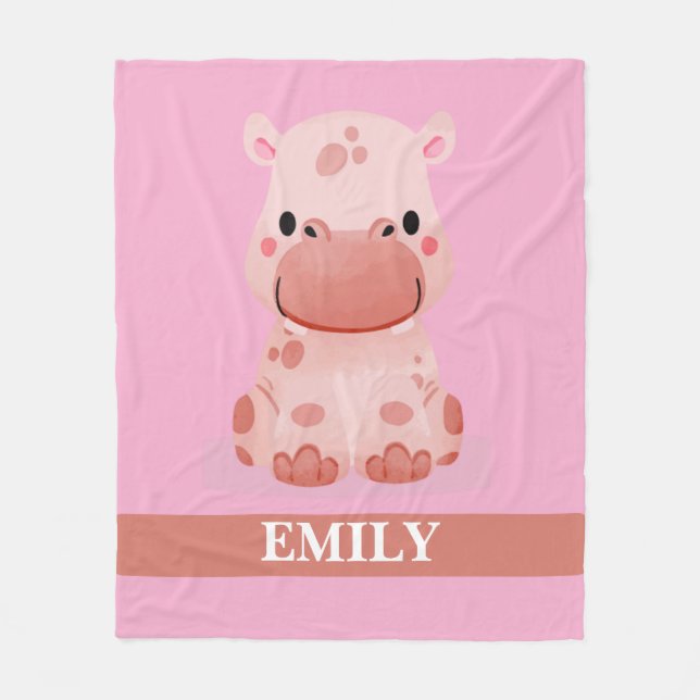 Custom Name Fleece Blanket (Front)
