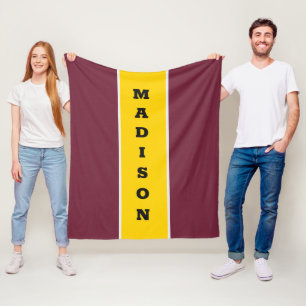 Custom name fleece blanket