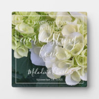 Custom Name Floral Bible Verse Everlasting Love