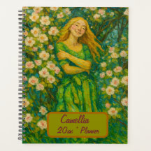Custom Name  Floral Planner