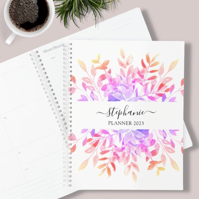 Custom Name Floral Watercolor  Planner (Creator Uploaded)