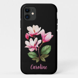 Custom Name Flower Floral Design Case-Mate iPhone Case