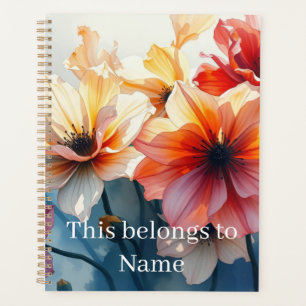 Custom Name Flower Planner