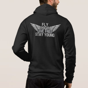 Custom Name Fly High Hoodie