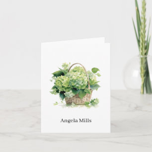 Custom Name Folded Note Card