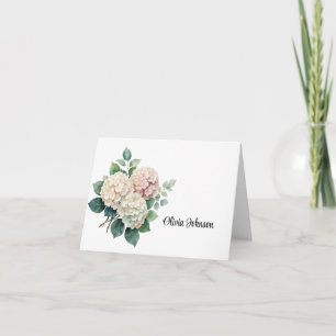 Custom Name Folded Note Cards