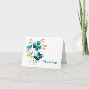 Custom Name Folded Note Cards