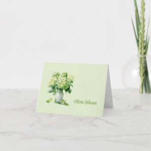 Custom Name Folded Note Cards