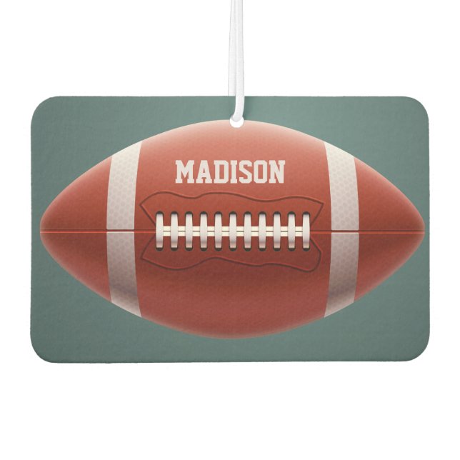 Custom name Football Car Air Freshener (Front)